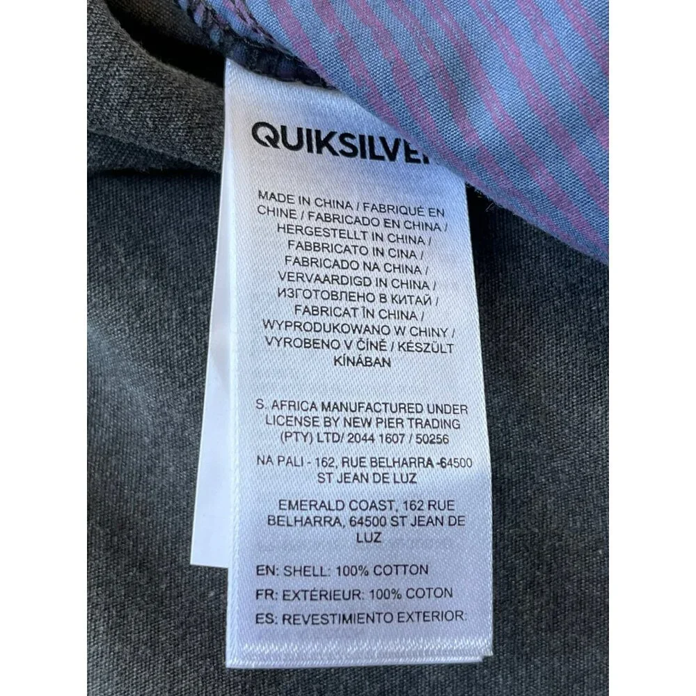 Quiksilver Originals Barby Point Walk Shorts 32 Straight Fit Cotton Poplin - Picture 5 of 12